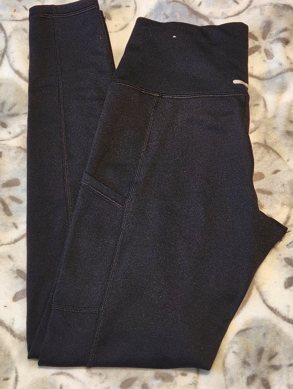Womens High-Rise Black Performance Leggins